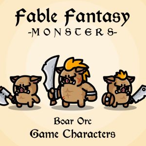 Fable Fantasy Monsters - Boar Orc